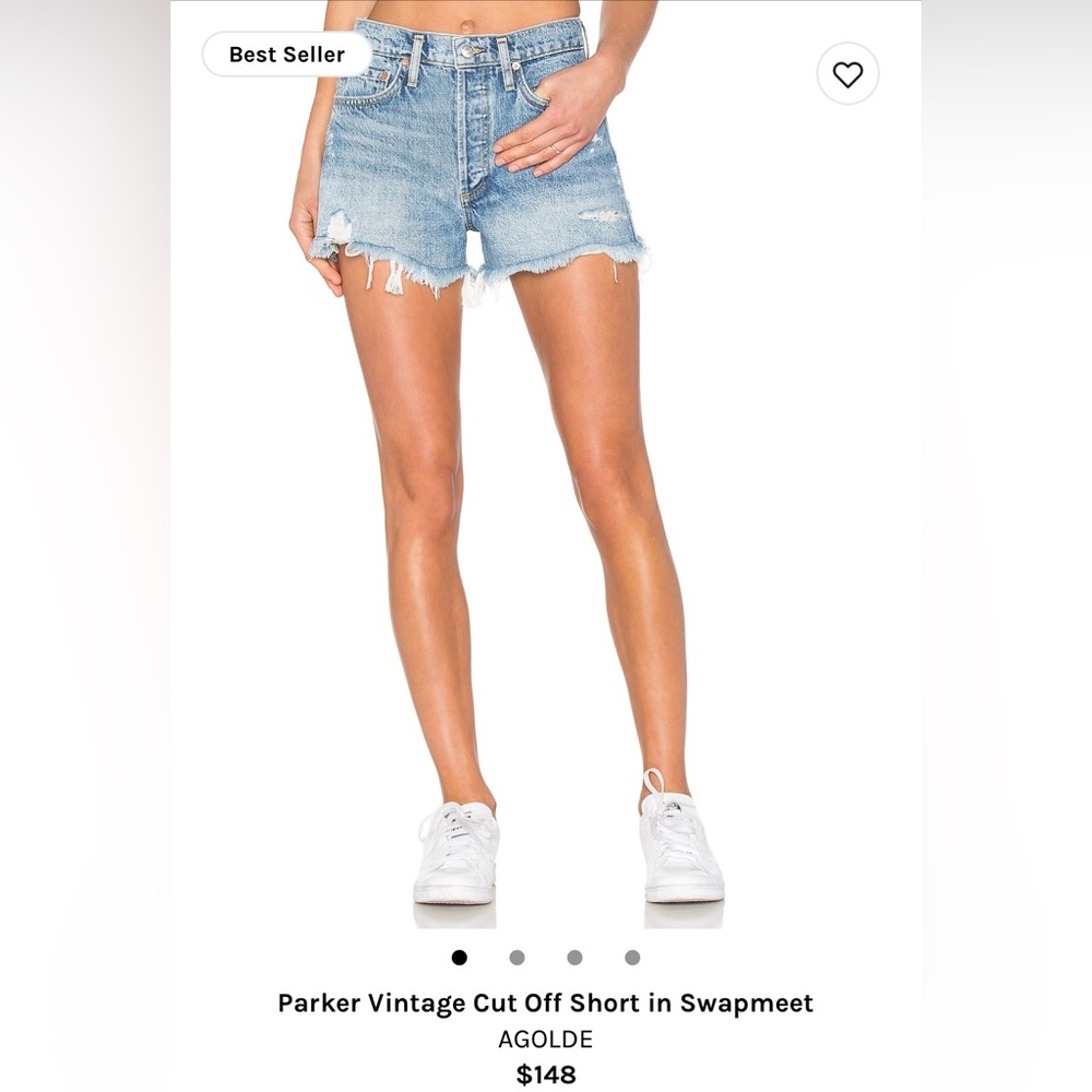 Agolde Parker Jean Shorts in Swapmeet